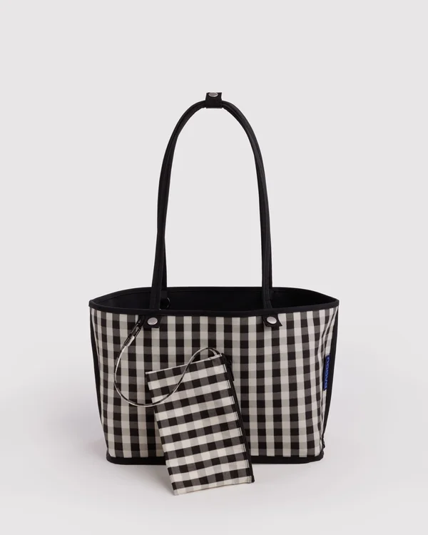Medium Nylon Reversible Tote - Black Mix - Size: OS