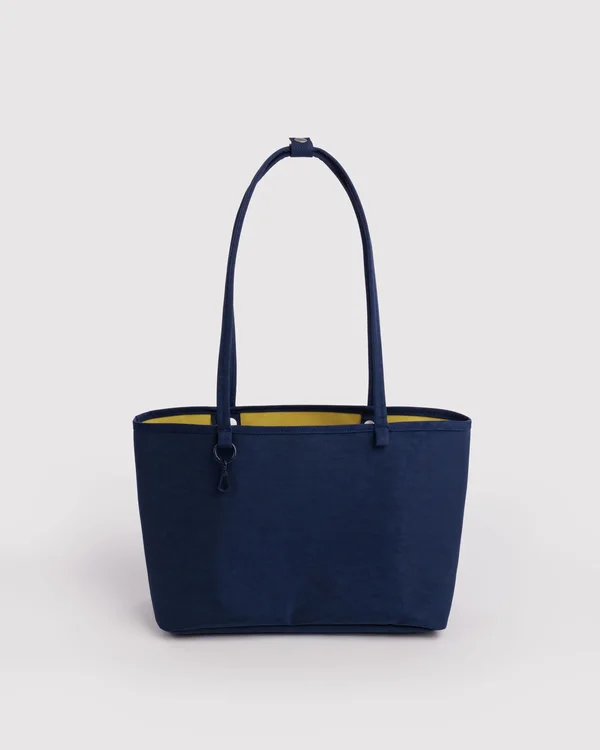 Medium Nylon Reversible Tote - Navy Mix
