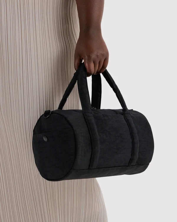 Nylon Duffle Bag - Black
