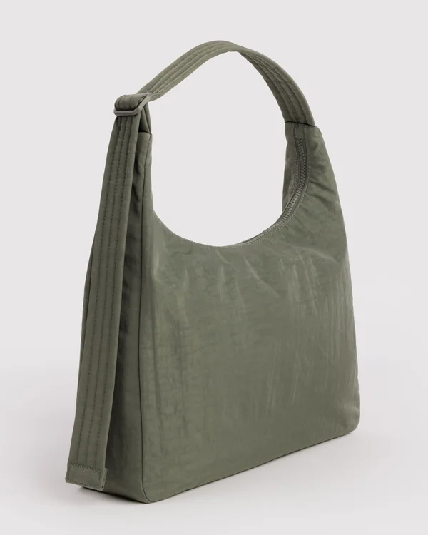Nylon Shoulder Bag - Caper - Material: heavyweight-nylon