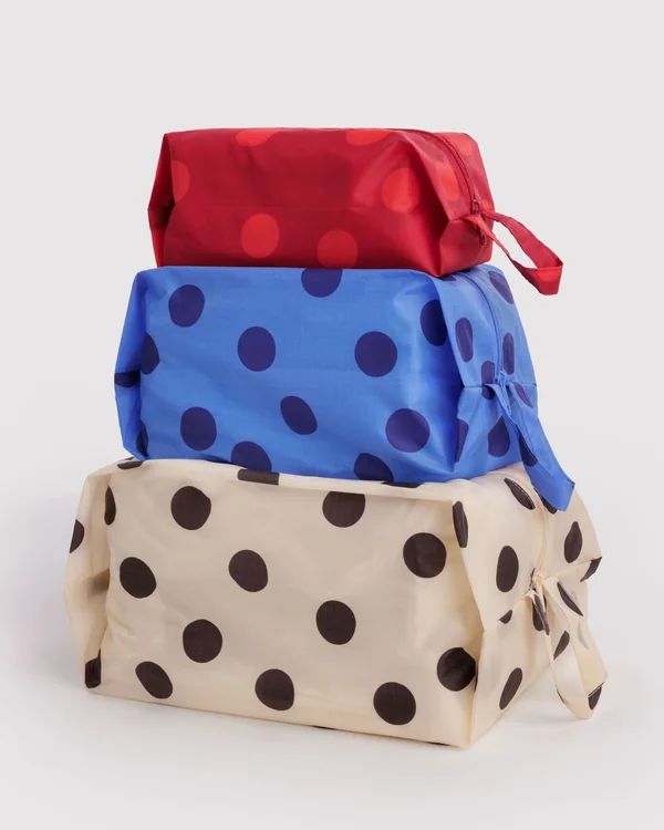 3D Zip Set - Polka Dot Mix - Size: OS