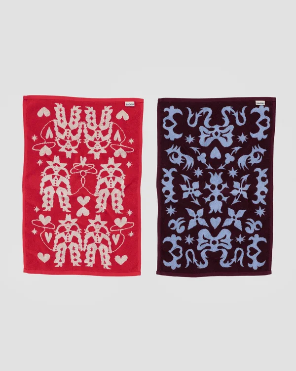 Hand Towel Set of 2 - Western - Material: organic-cotton