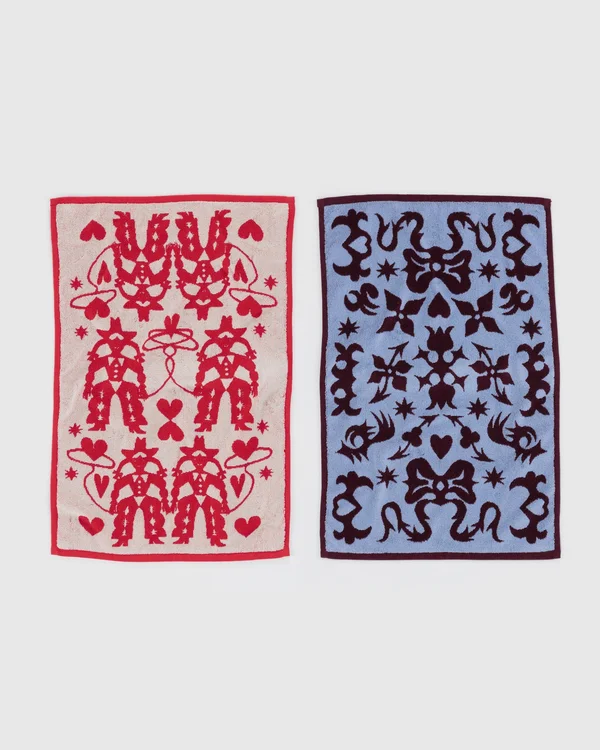 Hand Towel Set of 2 - Western - Material: organic-cotton