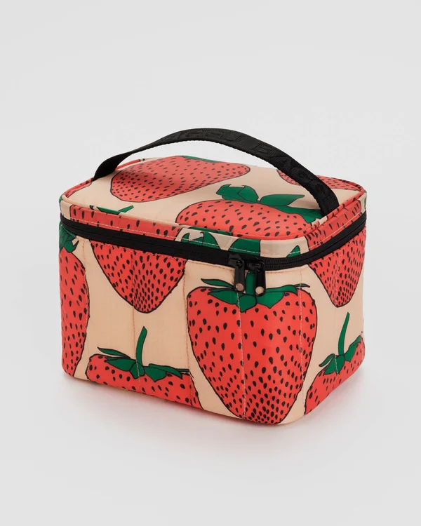 Puffy Lunch Bag - Strawberry - Material: ripstop-nylon