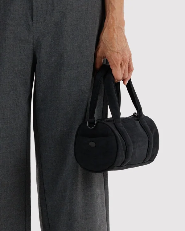 Small Nylon Duffle Bag - Black