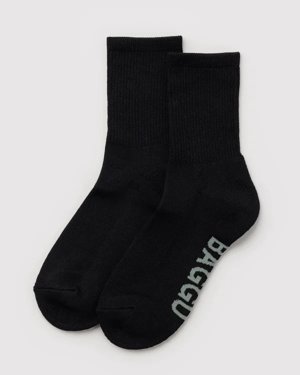 Ribbed Sock - Black