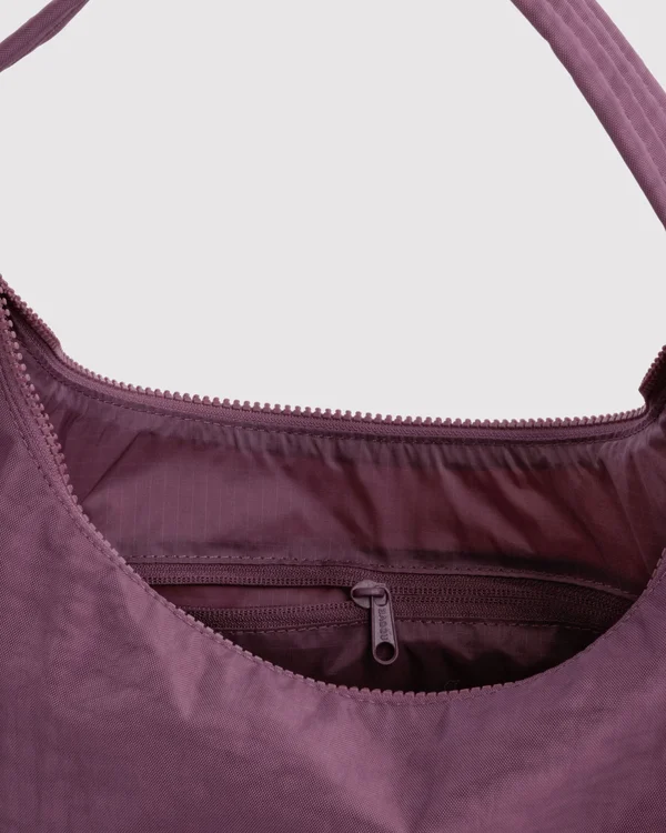 Nylon Shoulder Bag - Wild Plum - Size: OS