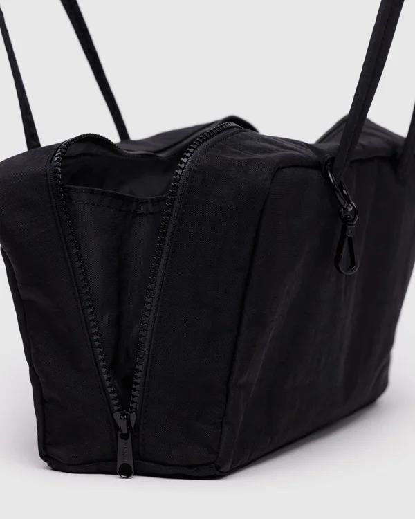 Nylon Bowler Bag - Black - Size: OS